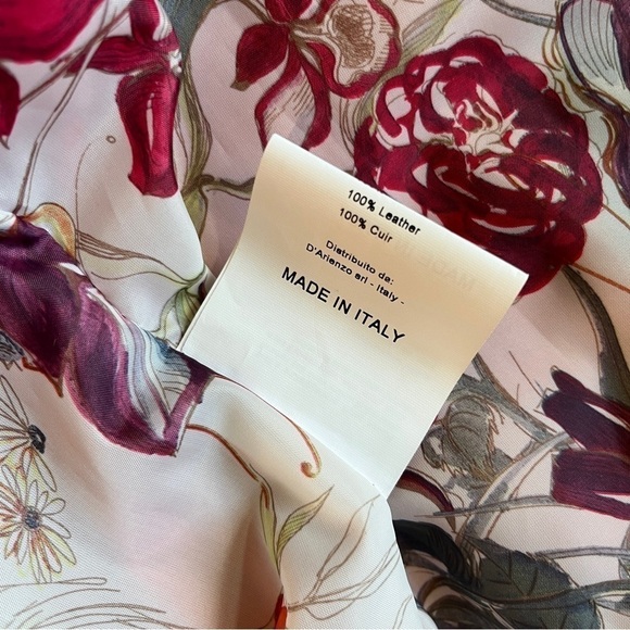 D’ARIENZO Italian Leather Dual Front Zipper Moto Style Jacket Size XL in Orange - Picture 15 of 16